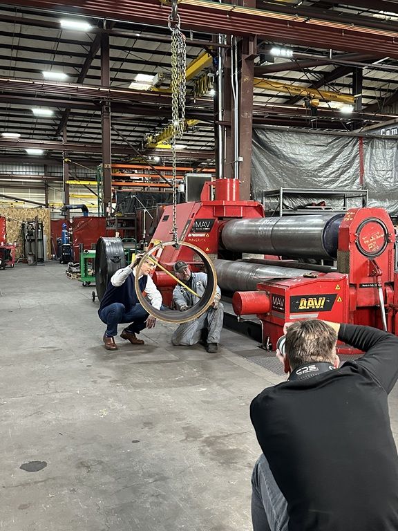 The Fabricator article cover story Albina BTS behind the scenes cover shot